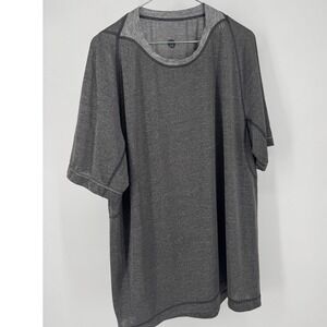 Lululemon T‎ Shirt L Mens Gray Training Workout Short Sleeve Shirt Top